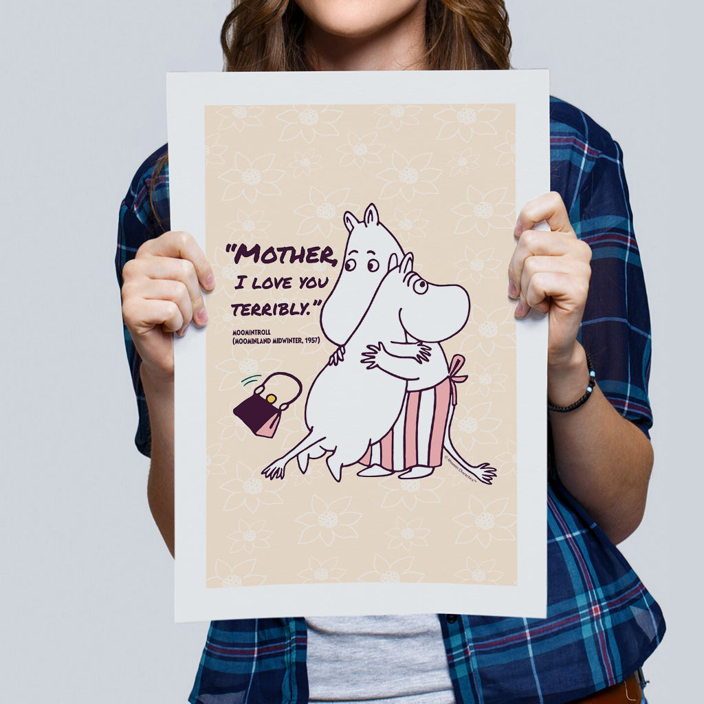 Moomin I Love You Moominland Midwinter Moomintroll Quote Print