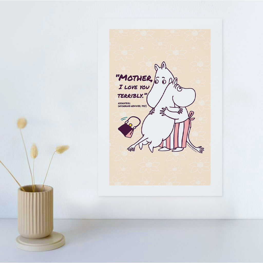 Moomin I Love You Moominland Midwinter Moomintroll Quote Print