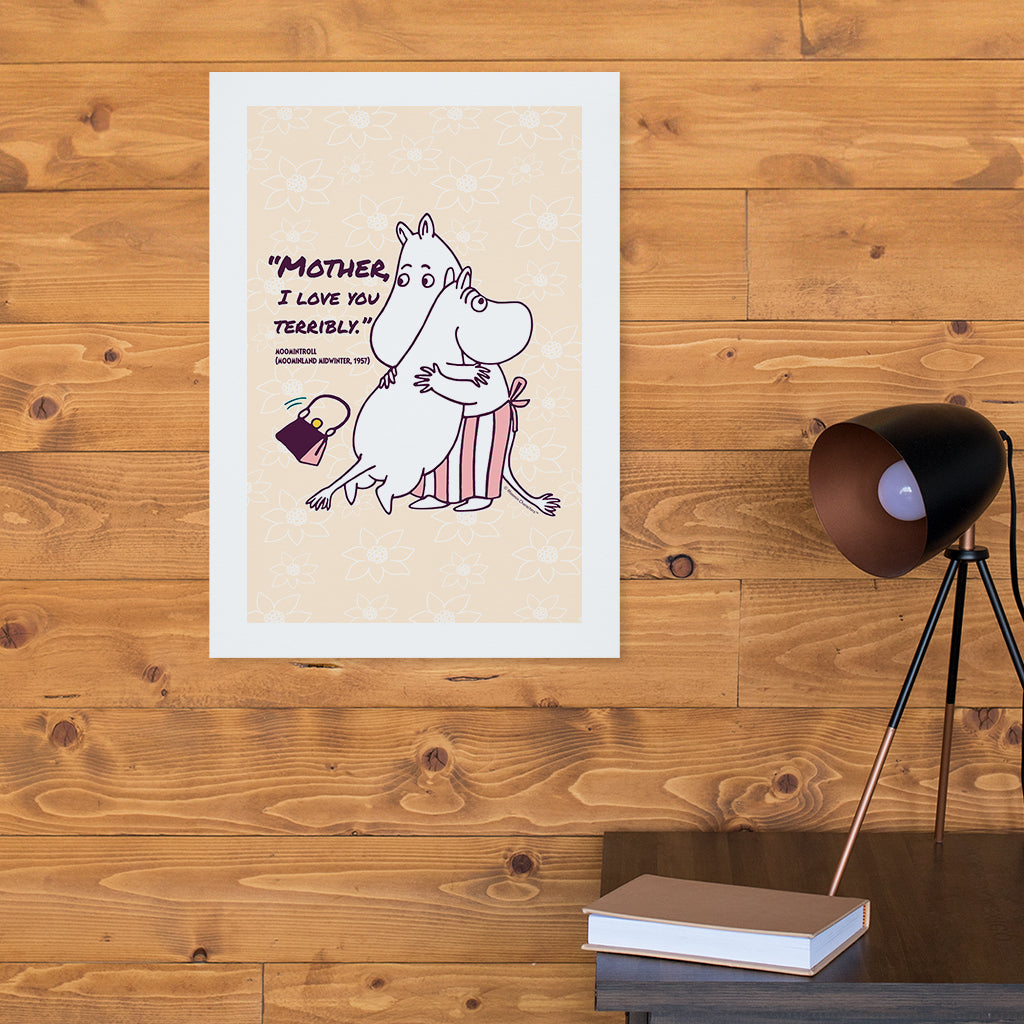 Moomin I Love You Moominland Midwinter Moomintroll Quote Print