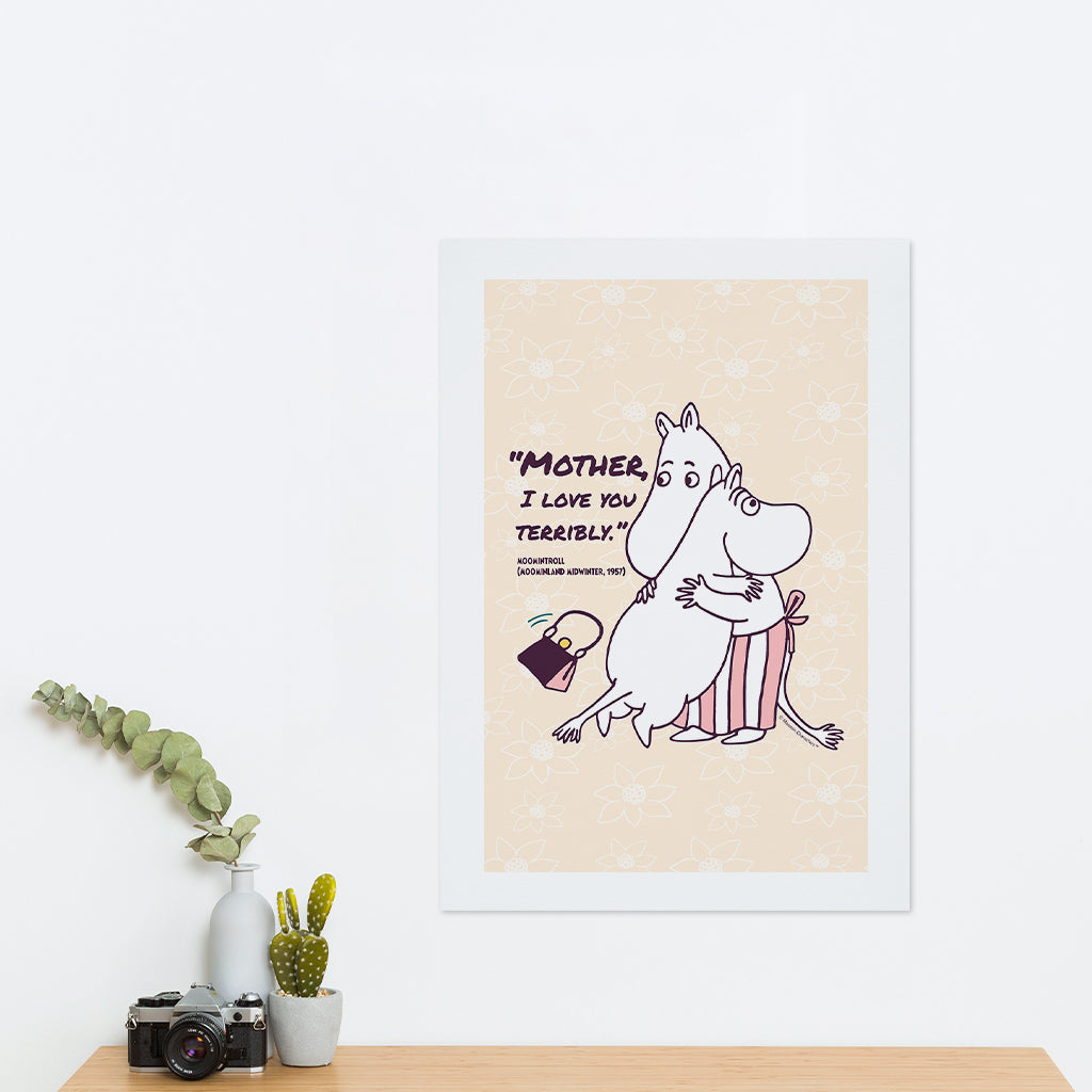 Moomin I Love You Moominland Midwinter Moomintroll Quote Print