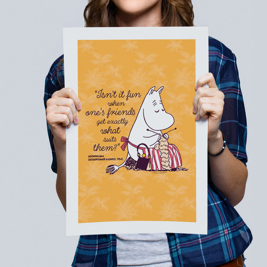 Moomin Isn&#39;t It Fun Moominsummer Madness Moominmamma Quote Print