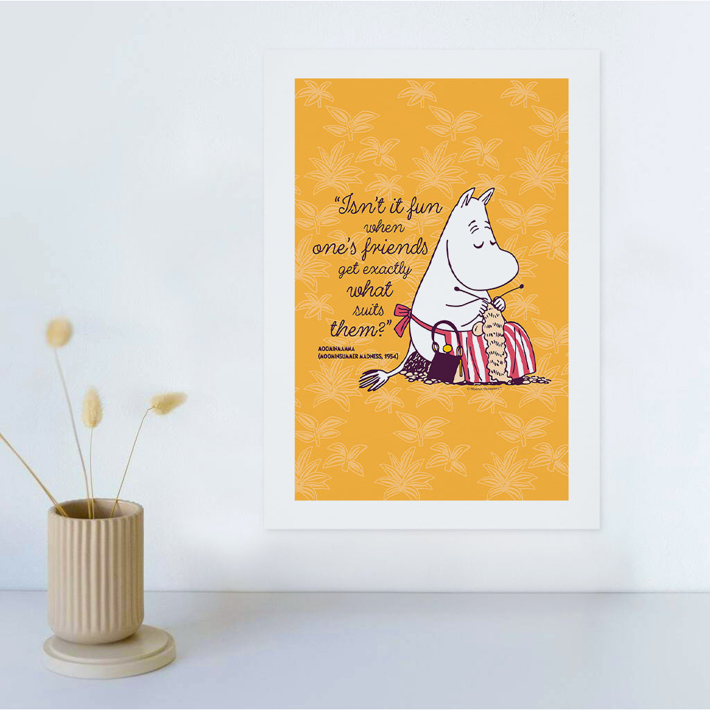 Moomin Isn&#39;t It Fun Moominsummer Madness Moominmamma Quote Print