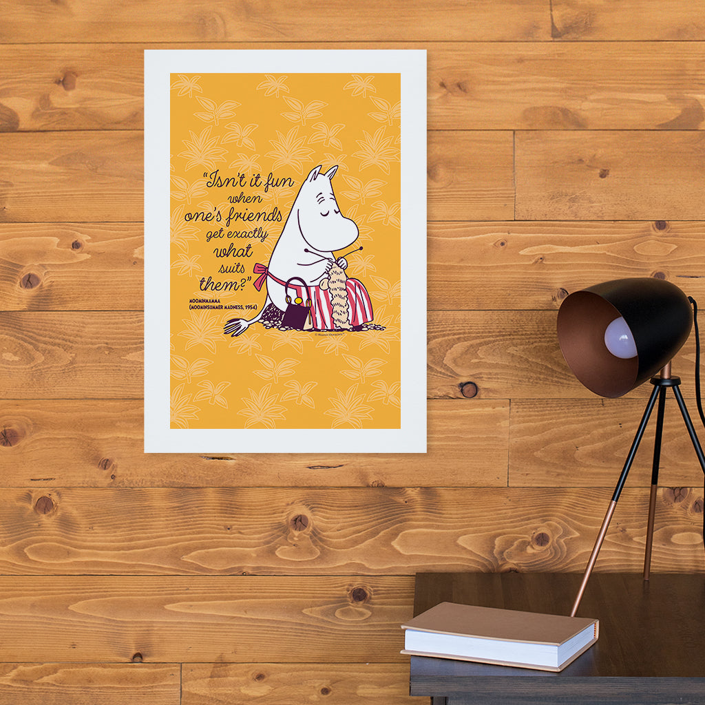 Moomin Isn&#39;t It Fun Moominsummer Madness Moominmamma Quote Print