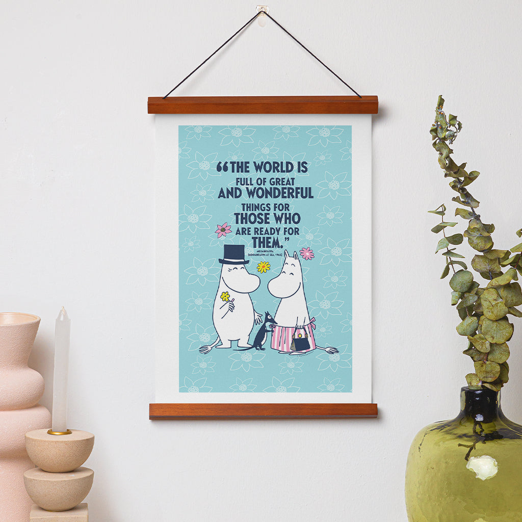 Moomin Great And Wonderful Things At Sea Moominpappa Quote Print