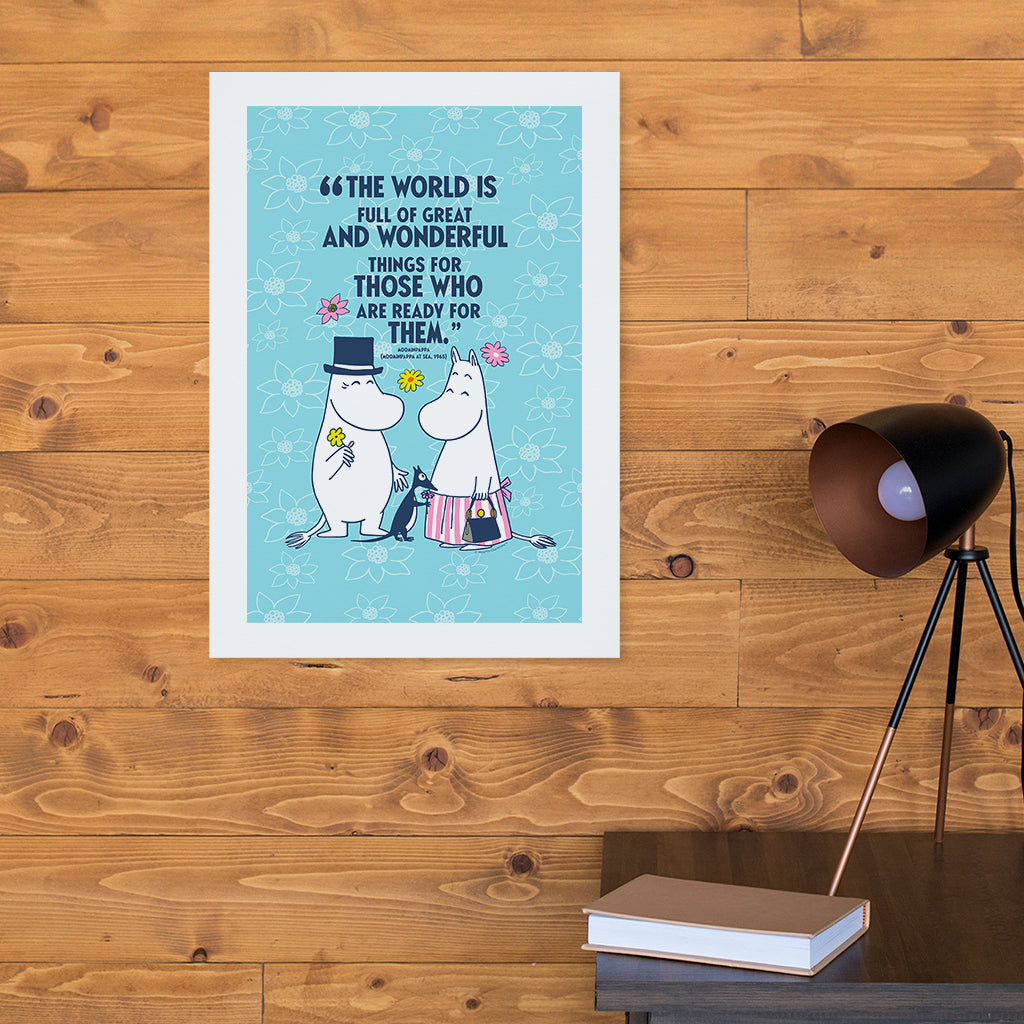 Moomin Great And Wonderful Things At Sea Moominpappa Quote Print