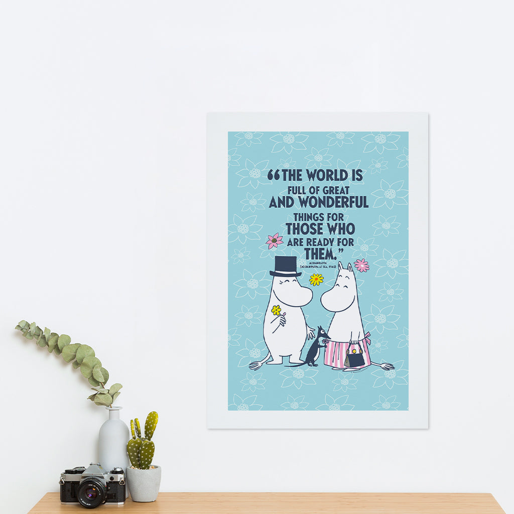 Moomin Great And Wonderful Things At Sea Moominpappa Quote Print