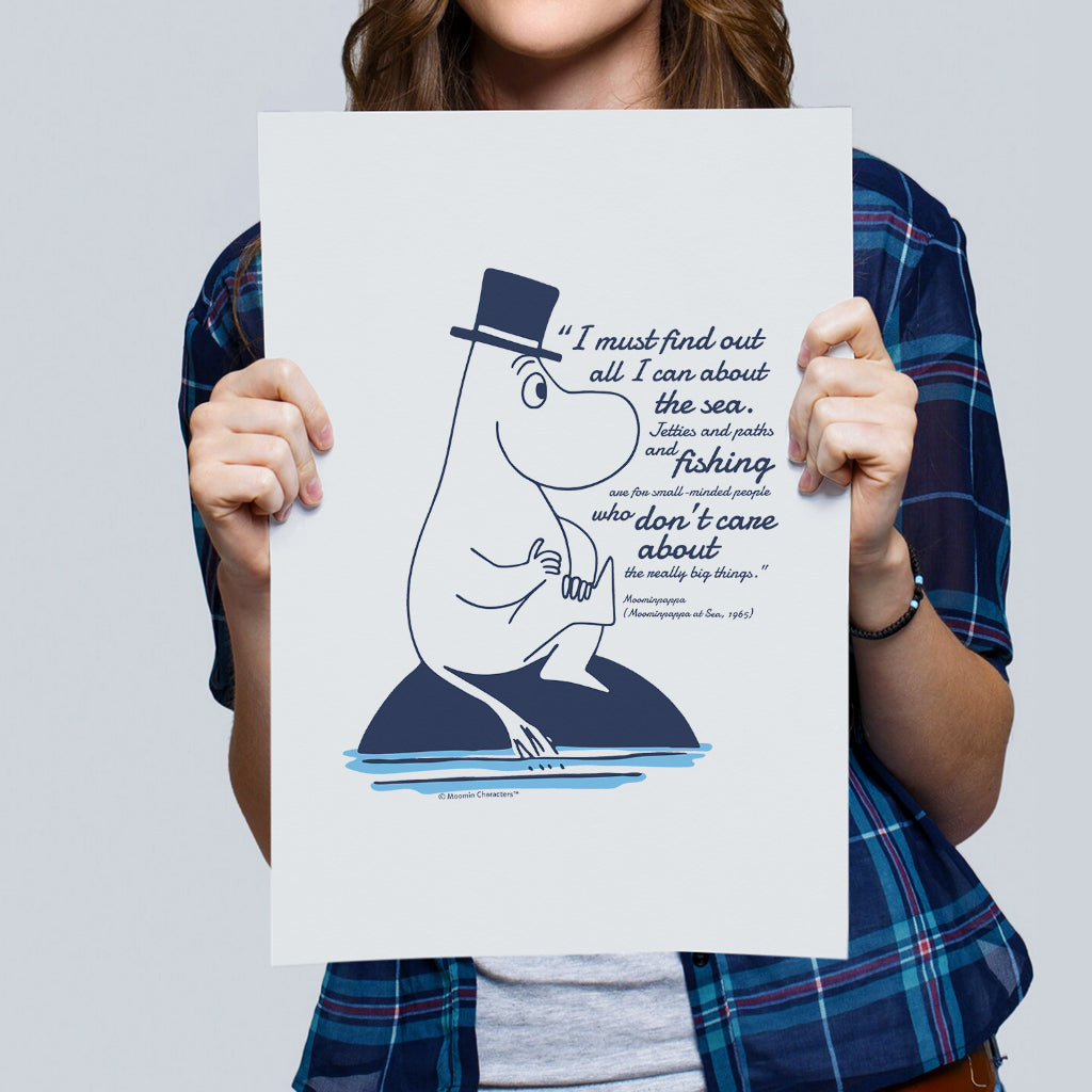 Moomin Really Big Things Moominpappa At Sea Quote Print