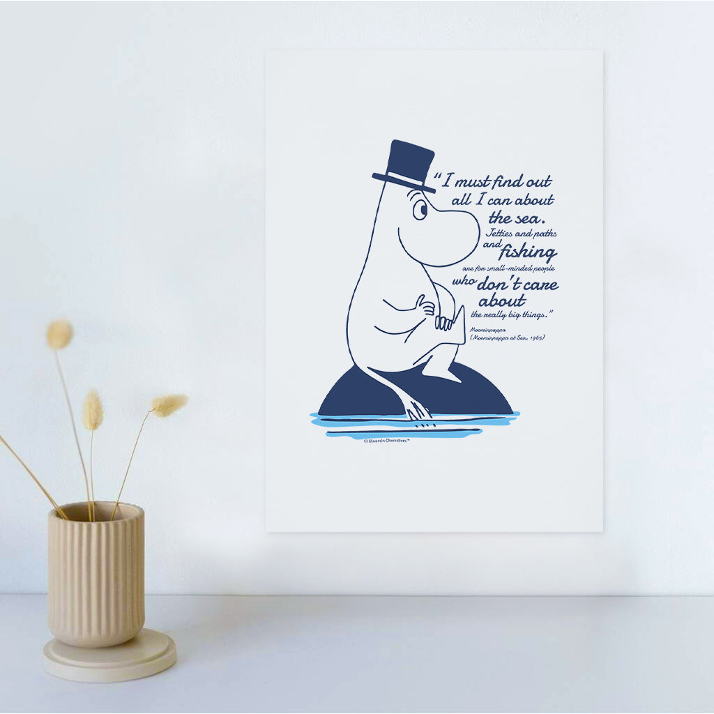 Moomin Really Big Things Moominpappa At Sea Quote Print