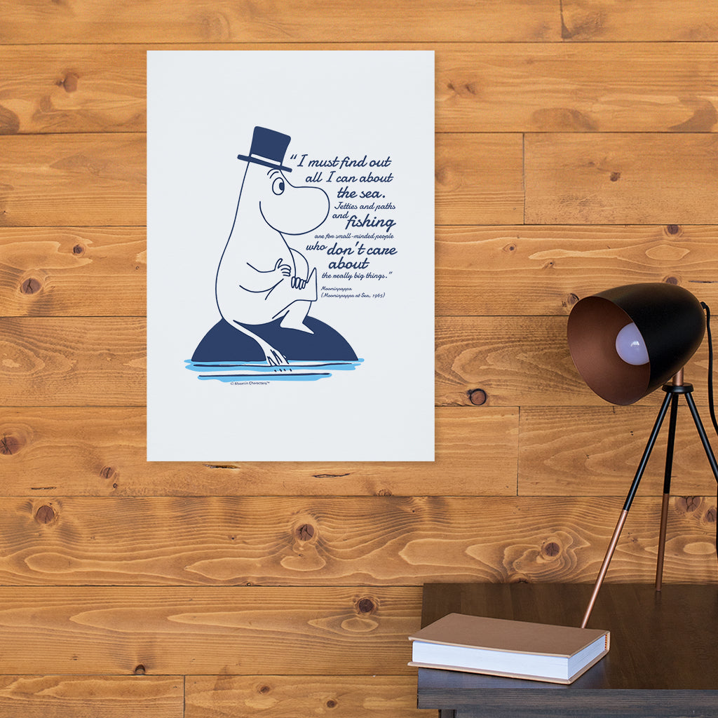 Moomin Really Big Things Moominpappa At Sea Quote Print