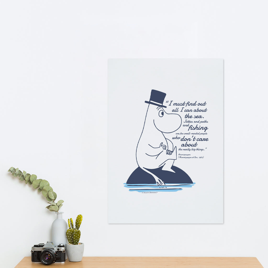 Moomin Really Big Things Moominpappa At Sea Quote Print