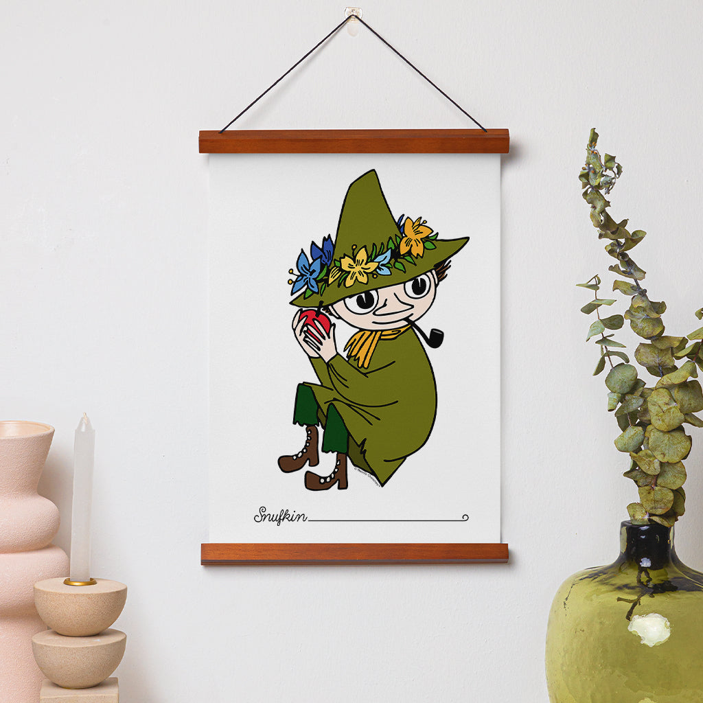 Moomin Snufkin Holding Fruit Print