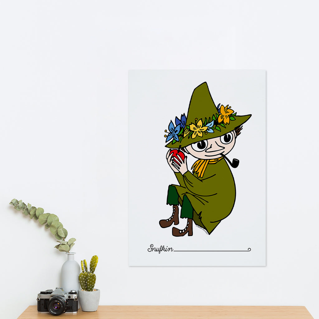 Moomin Snufkin Holding Fruit Print