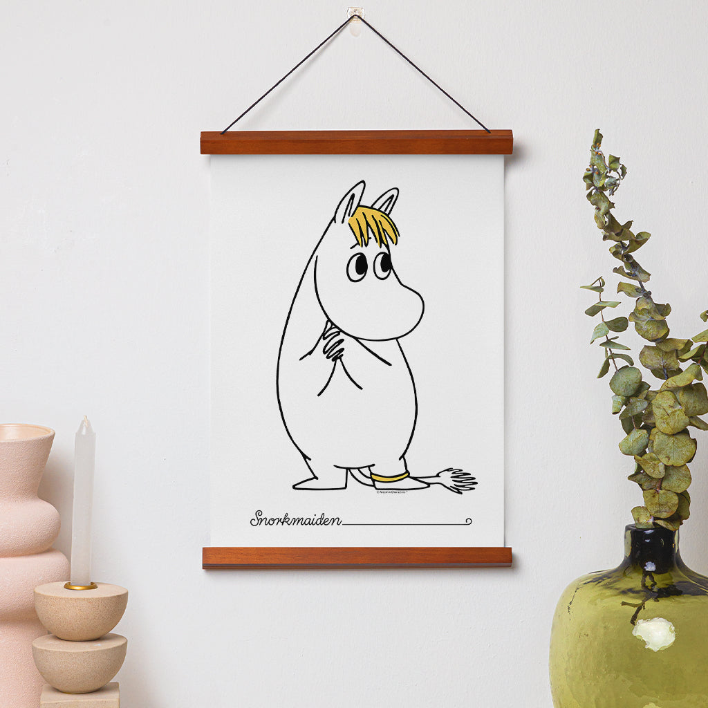 Moomin Snorkmaiden Holding Hands Print