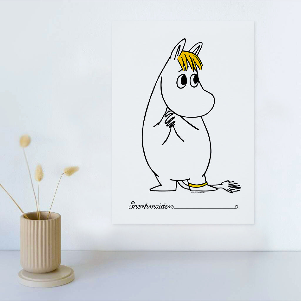 Moomin Snorkmaiden Holding Hands Print