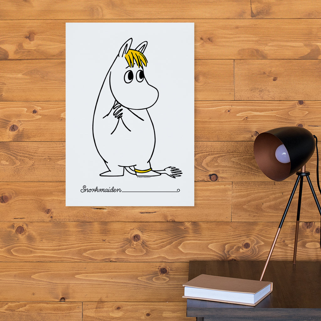 Moomin Snorkmaiden Holding Hands Print