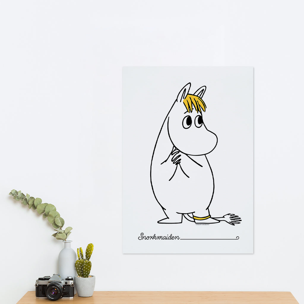 Moomin Snorkmaiden Holding Hands Print