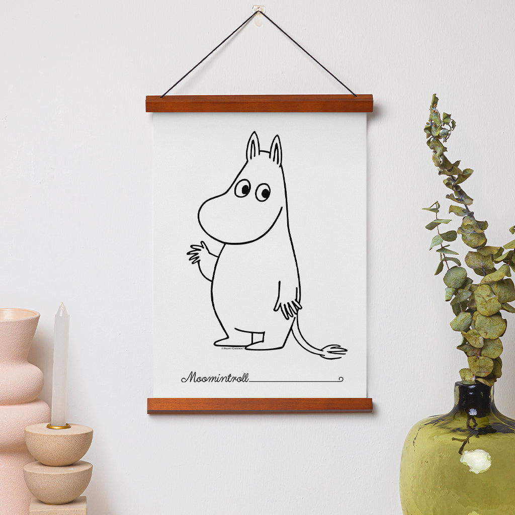 Moomin Moomintroll Waving Print