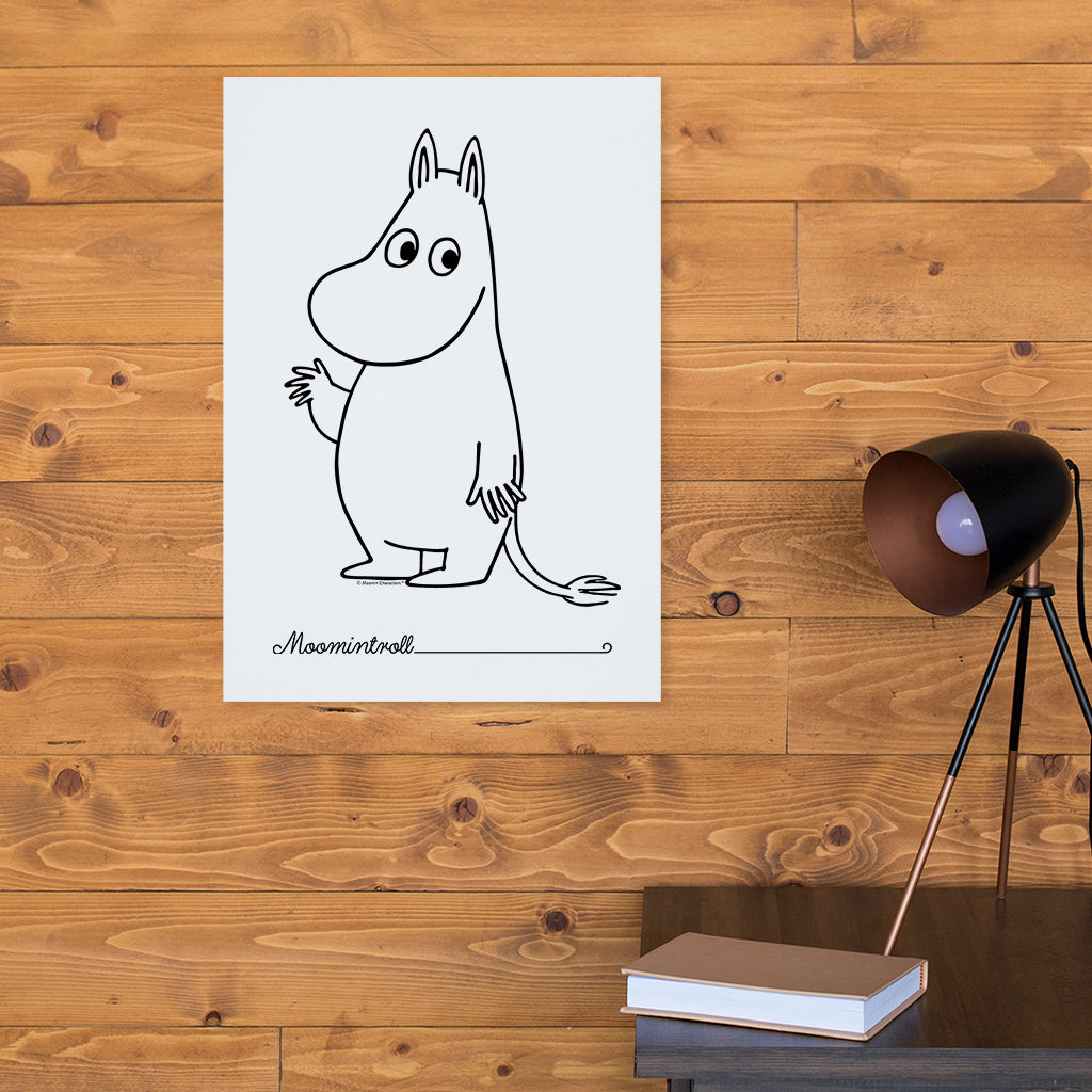 Moomin Moomintroll Waving Print