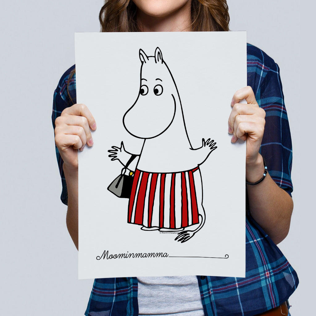 Moomin Moominmamma Waving Print