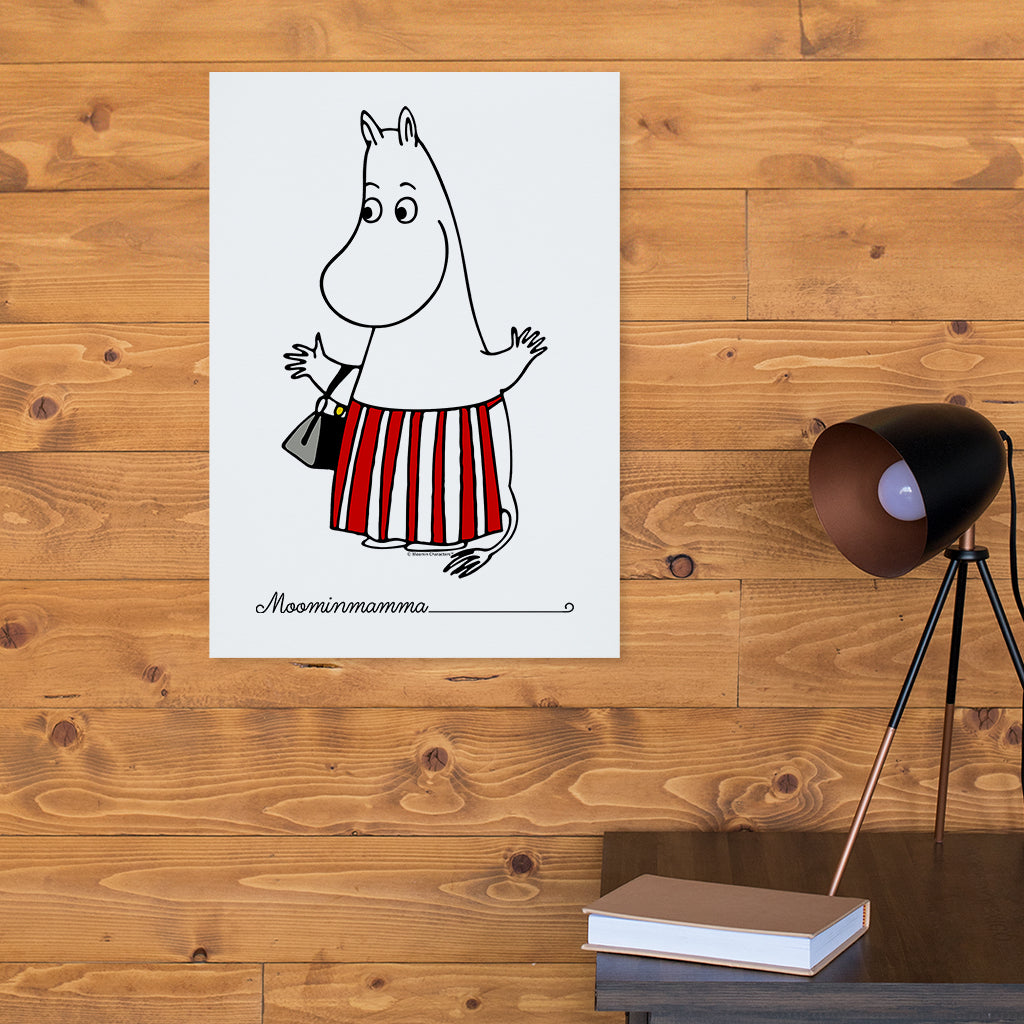 Moomin Moominmamma Waving Print