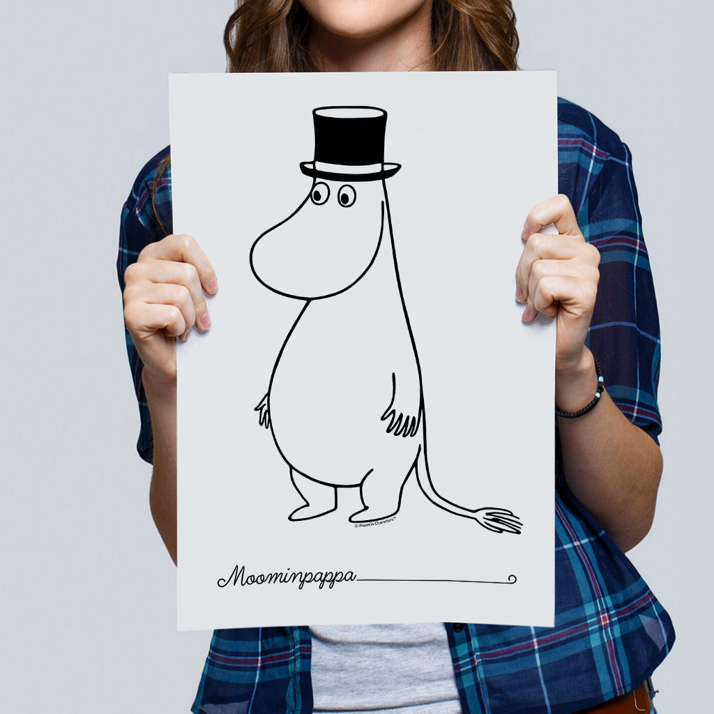 Moomin Moominpappa Standing Print