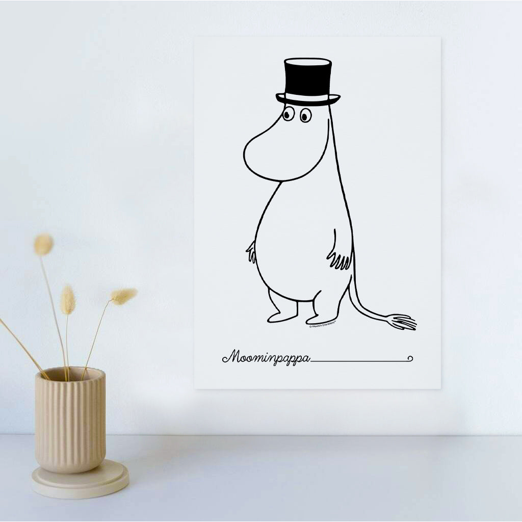 Moomin Moominpappa Standing Print