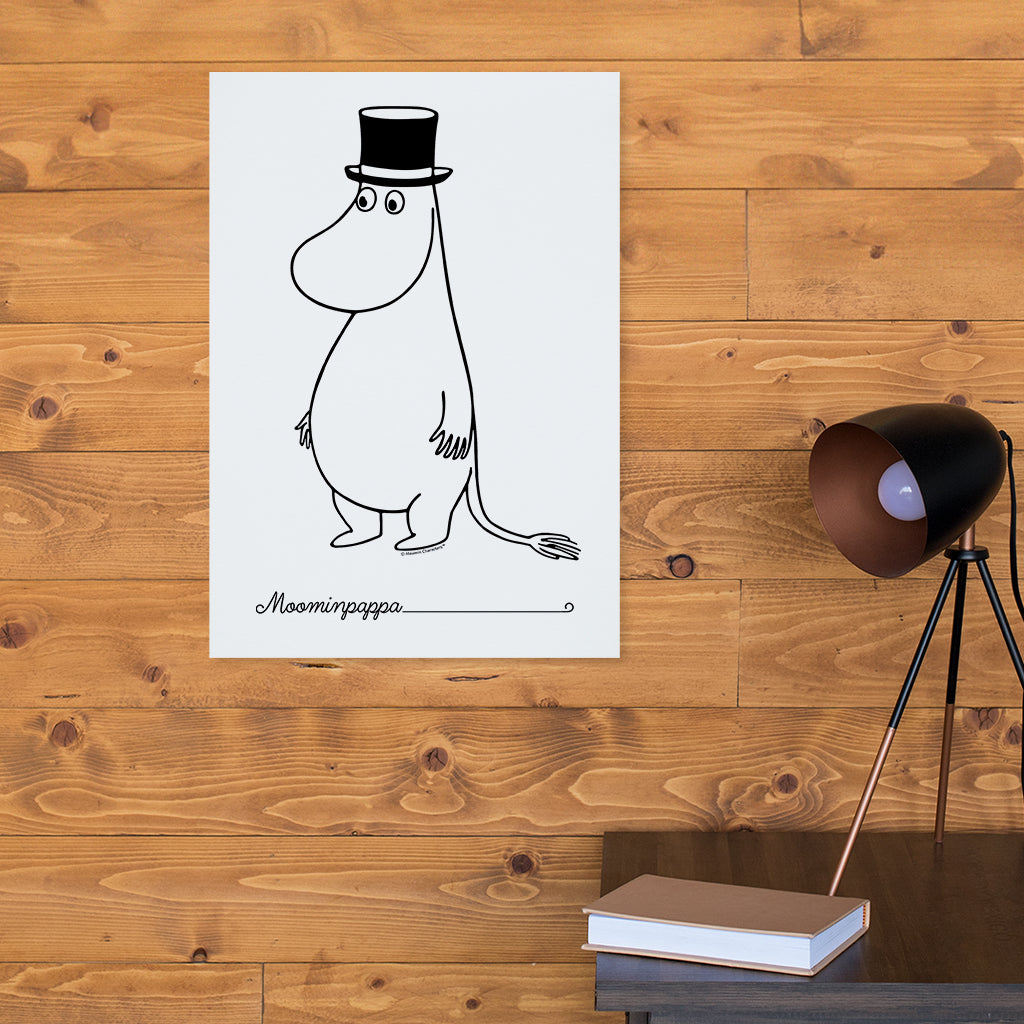 Moomin Moominpappa Standing Print