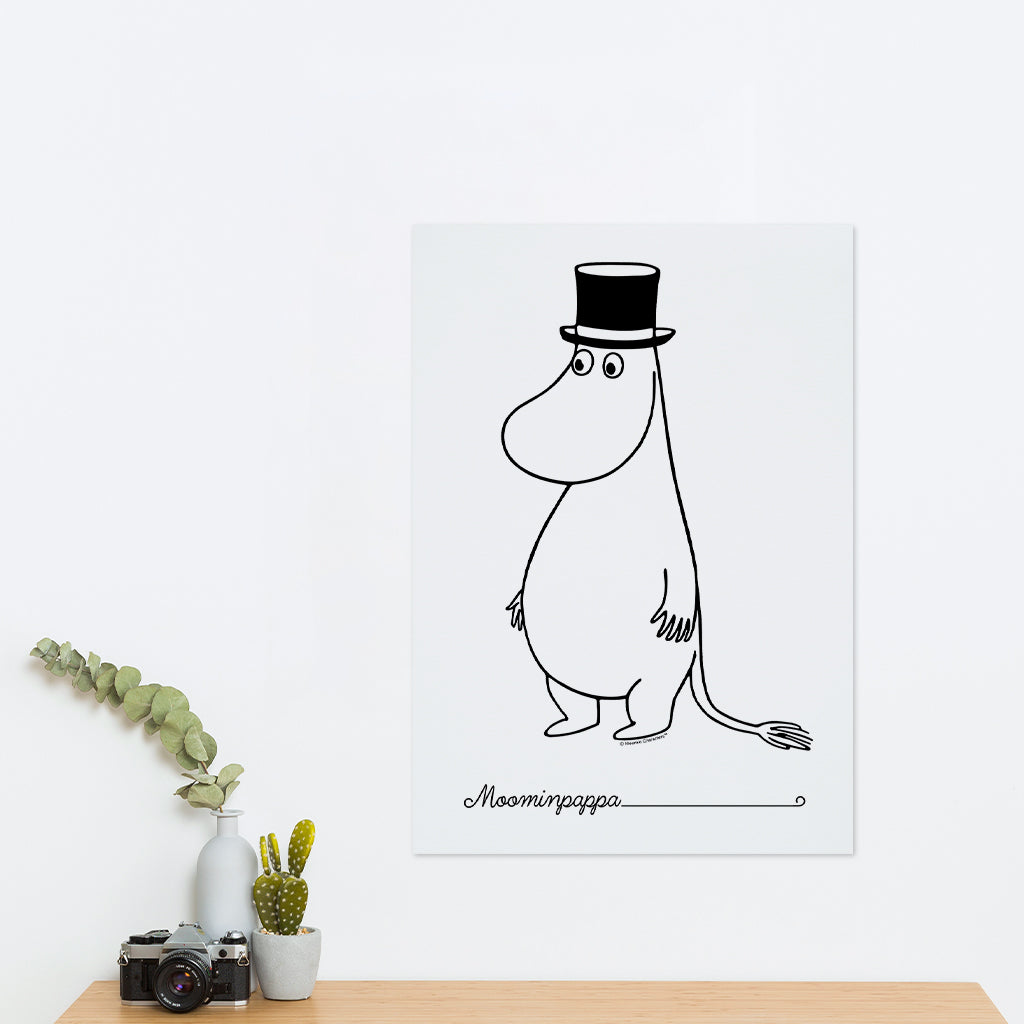 Moomin Moominpappa Standing Print