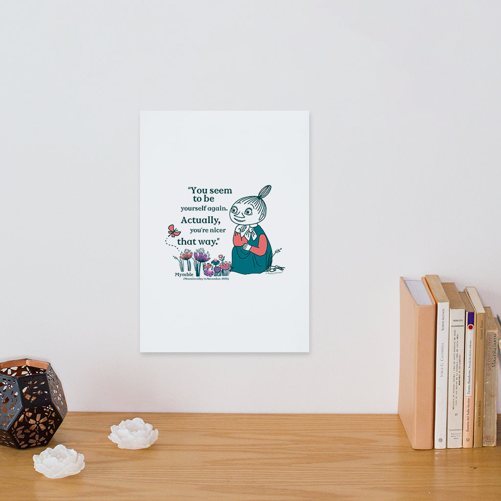 Moomin Yourself Again Mymble Quote Moominvalley Print