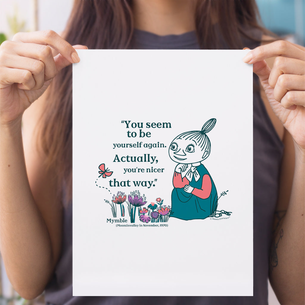 Moomin Yourself Again Mymble Quote Moominvalley Print