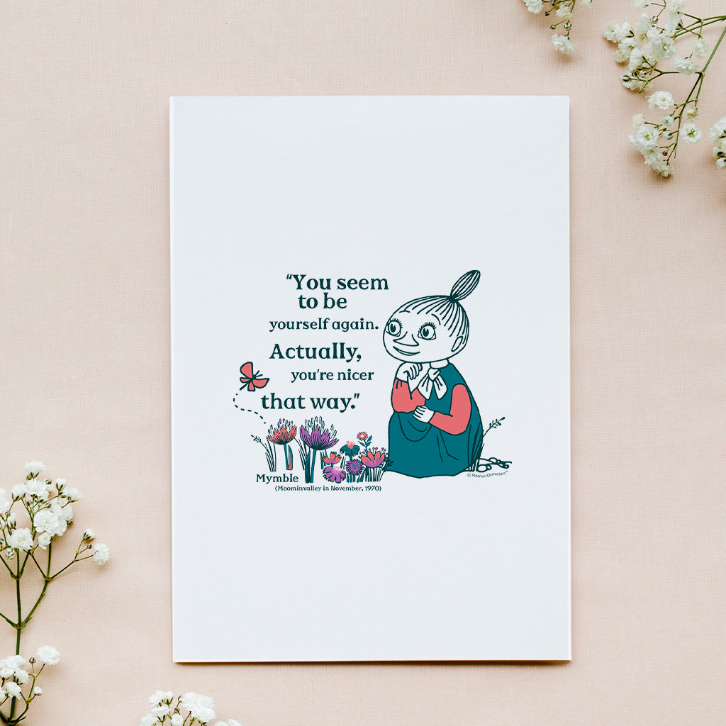 Moomin Not Afraid Comet In Moominland Snorkmaiden Quote Print | Moomin Shop US