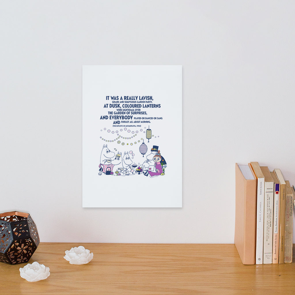 Moomin Really Lavish The Exploits Of Moominpappa Quote Print