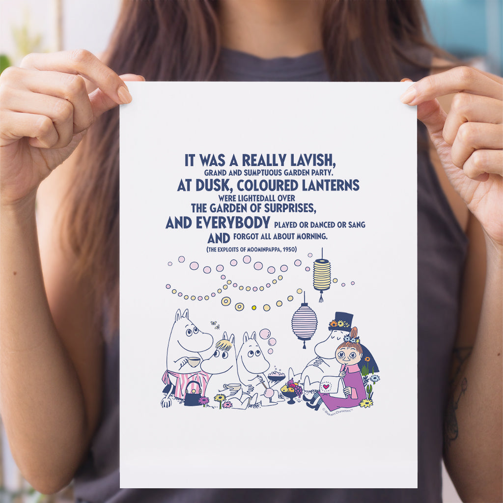 Moomin Really Lavish The Exploits Of Moominpappa Quote Print