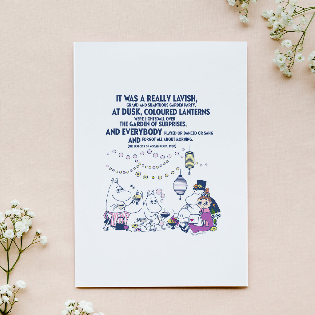 Moomin Really Lavish The Exploits Of Moominpappa Quote Print