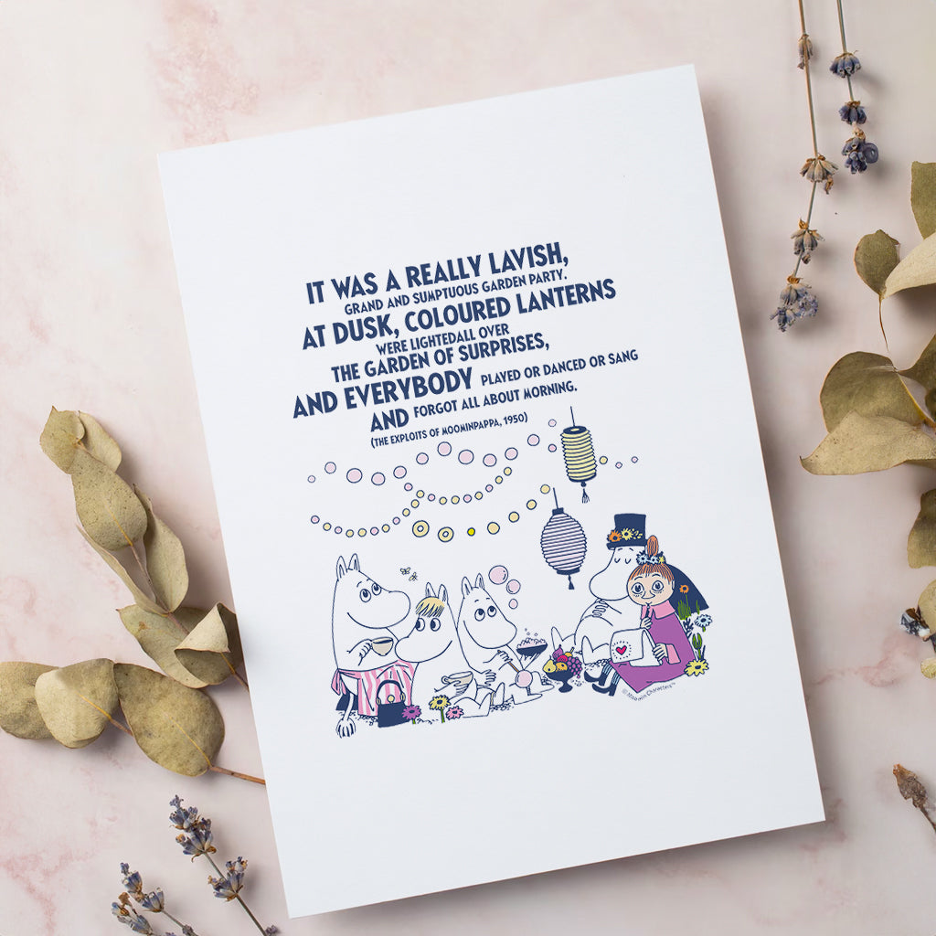 Moomin Really Lavish The Exploits Of Moominpappa Quote Print