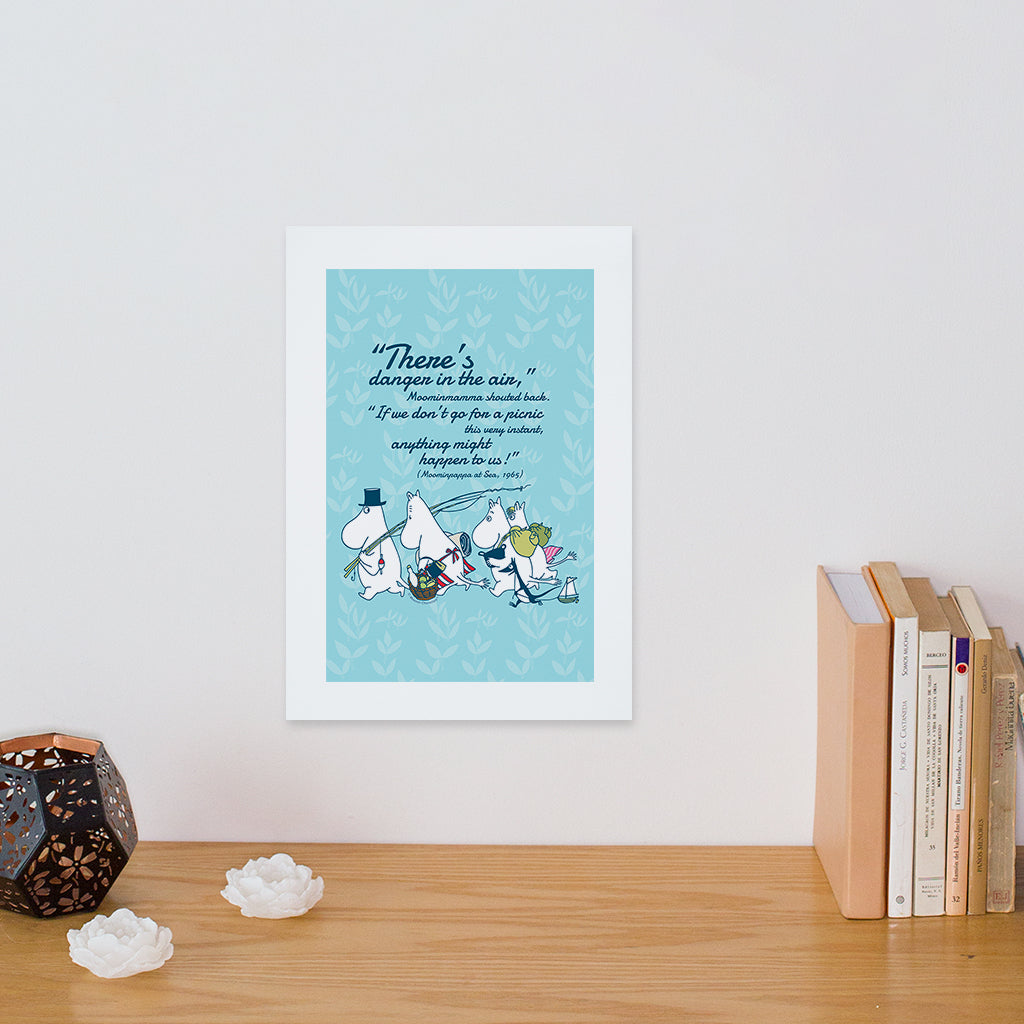 Moomin Danger In The Air Moominpappa At Sea Quote Print | Moomin Shop US