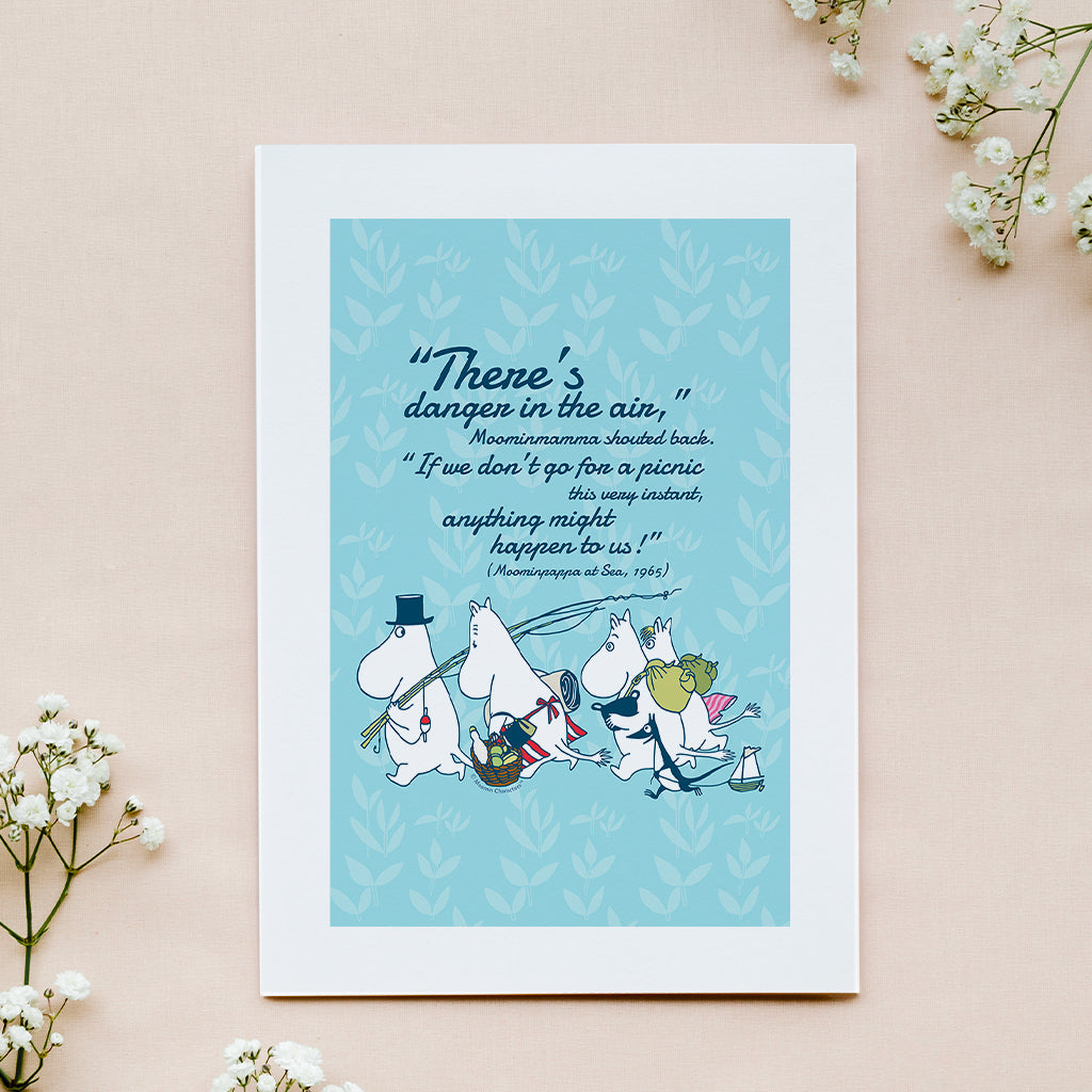 Moomin Danger In The Air Moominpappa At Sea Quote Print