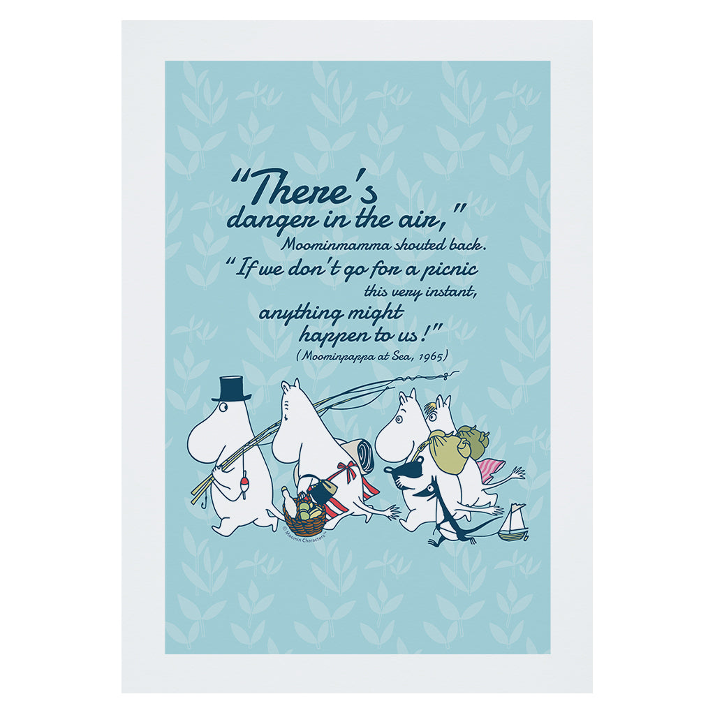 Moomin Danger In The Air Moominpappa At Sea Quote Print