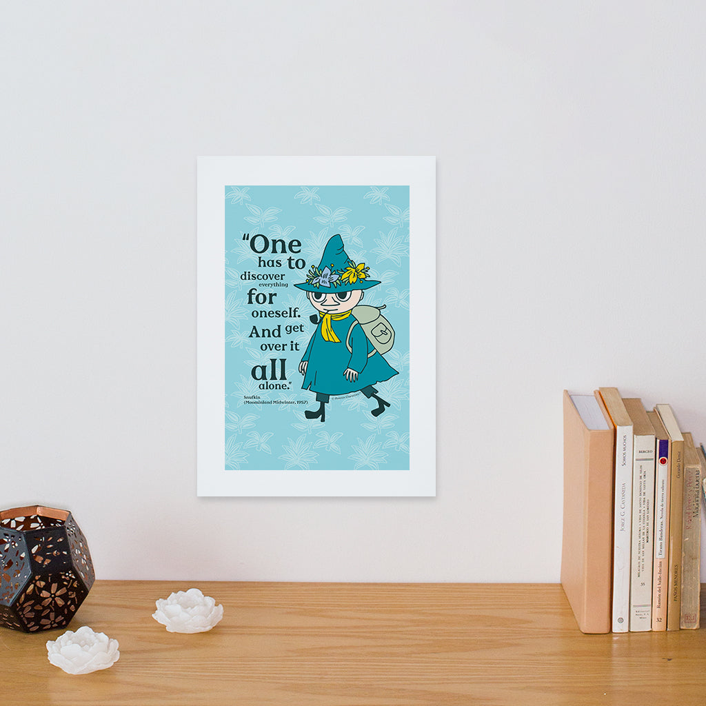 Moomin Discover Moominland Midwinter Snufkin Quote Print