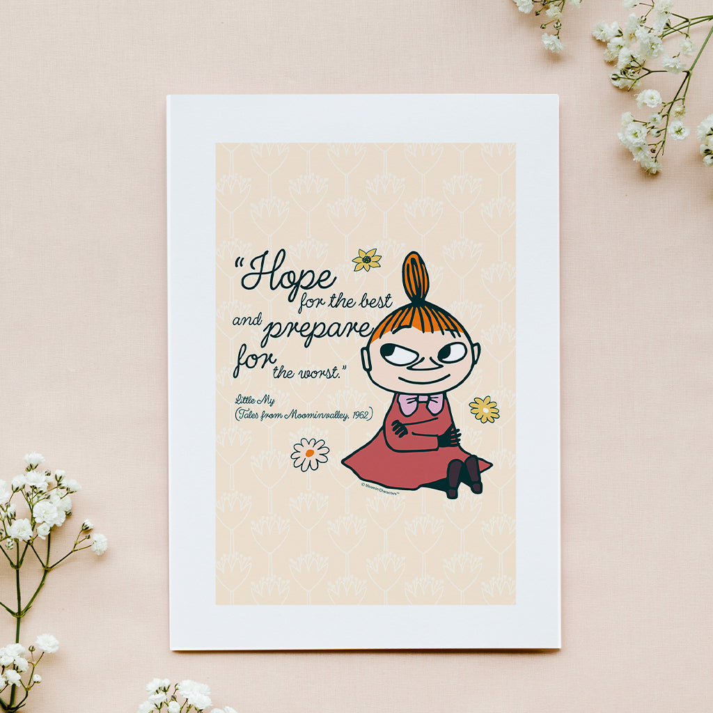 Moomin Hope Tales From Moominvalley Little My Quote Print