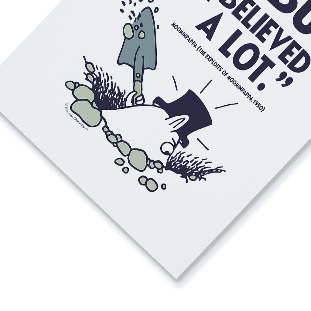 Moomin I Knew Nothing The Exploits Of Moominpappa Quote Print