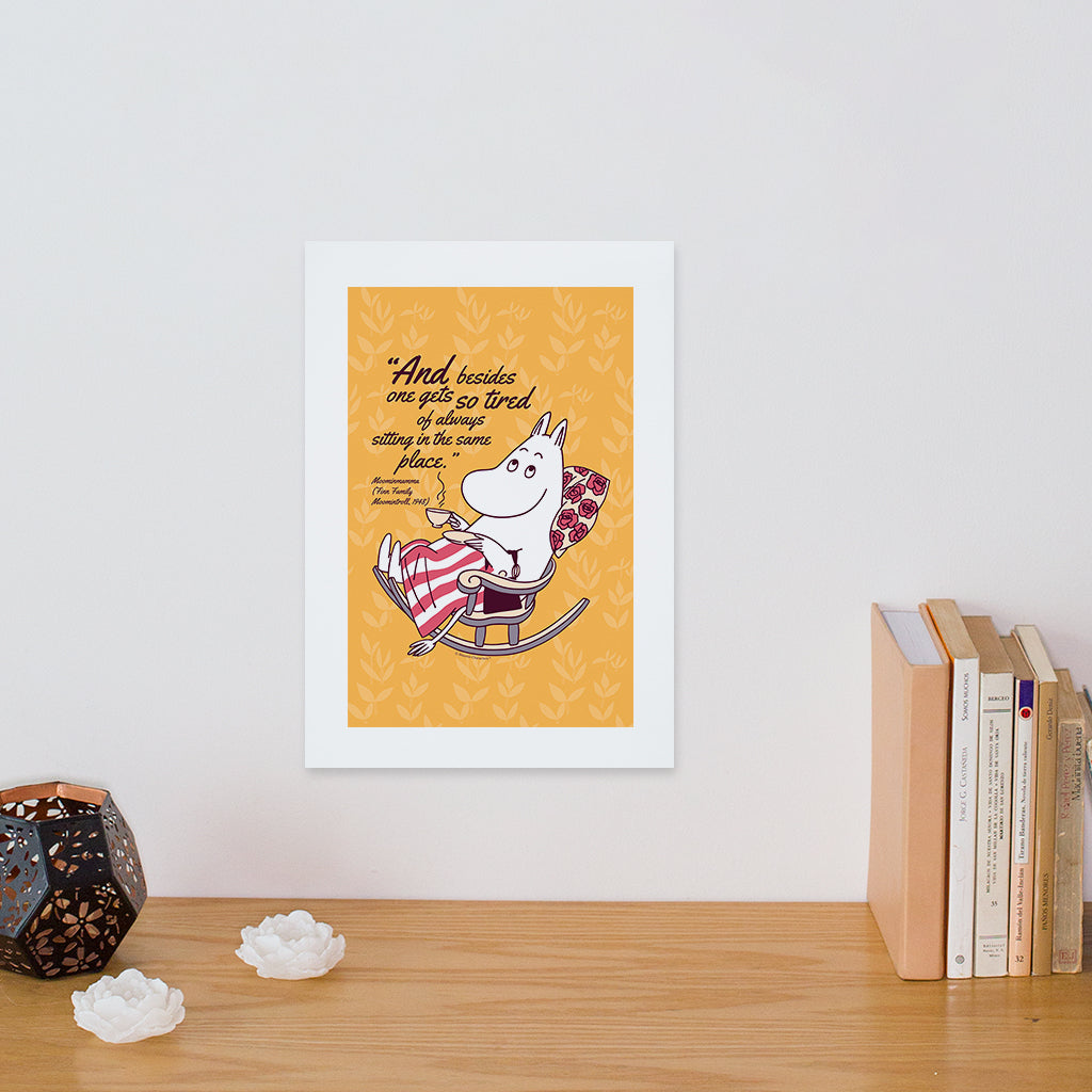 Moomin So Tired Finn Family Moomintroll Moominmamma Quote Print