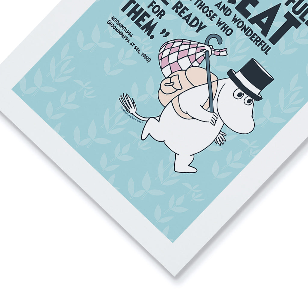 Moomin For Those Who Are Ready Moominpappa At Sea Quote Print