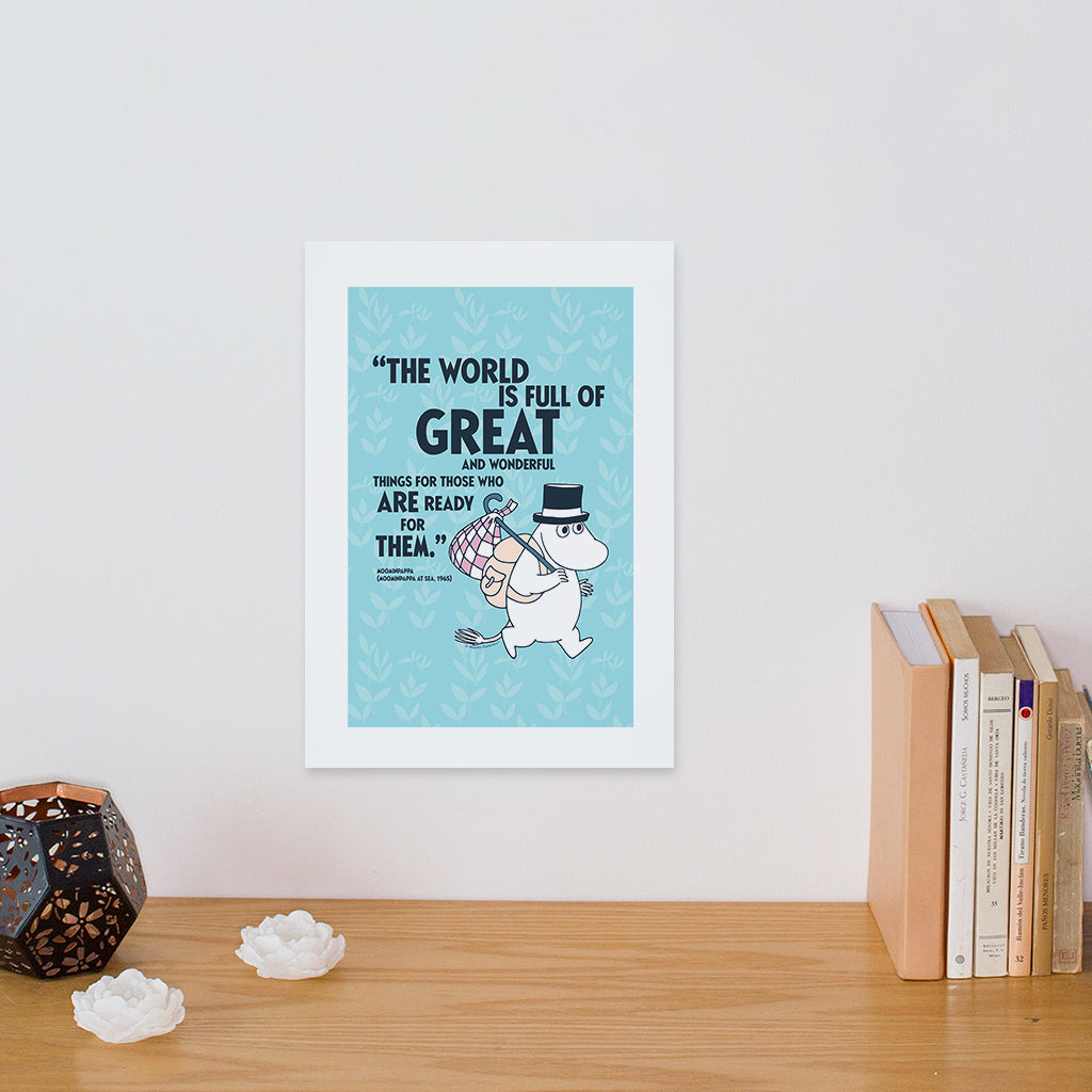 Moomin For Those Who Are Ready Moominpappa At Sea Quote Print