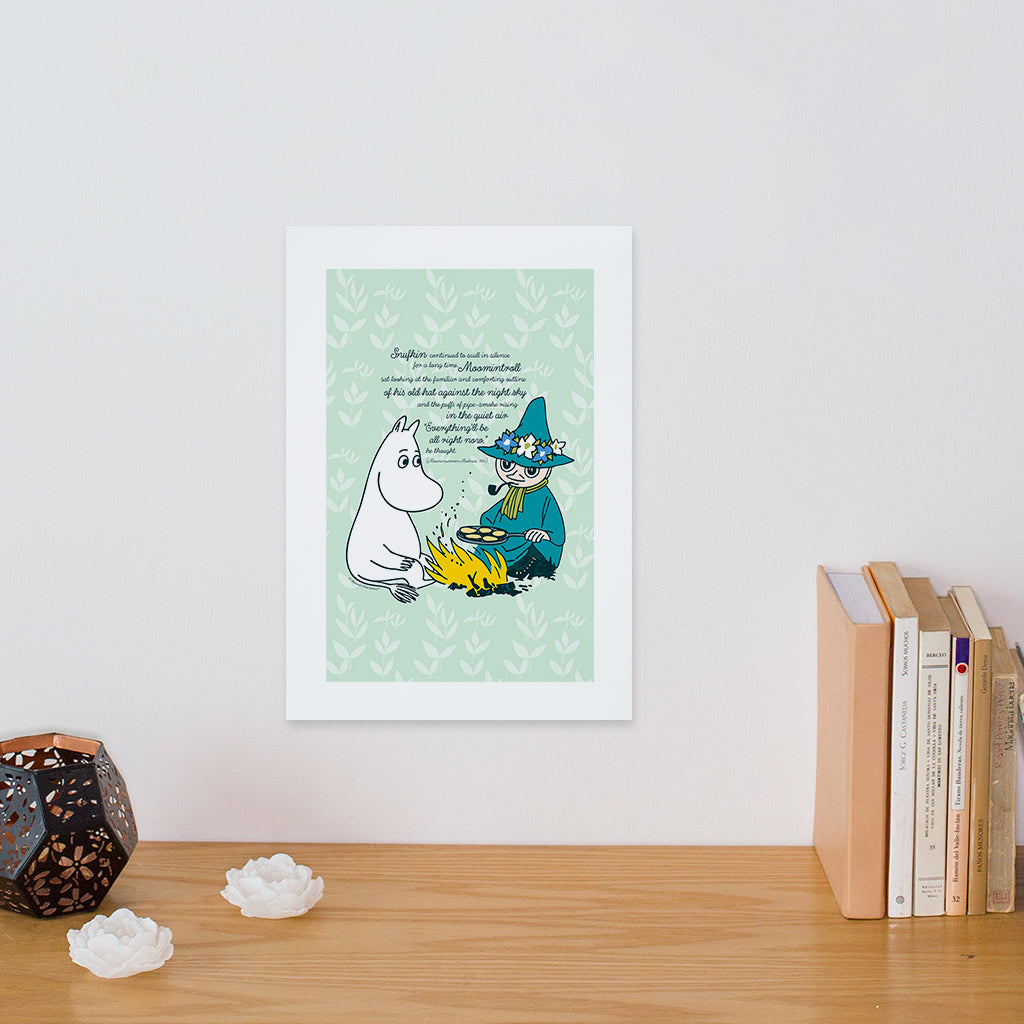 Moomin Everything&#39;ll Be Alright Moominsummer Madness Quote Print