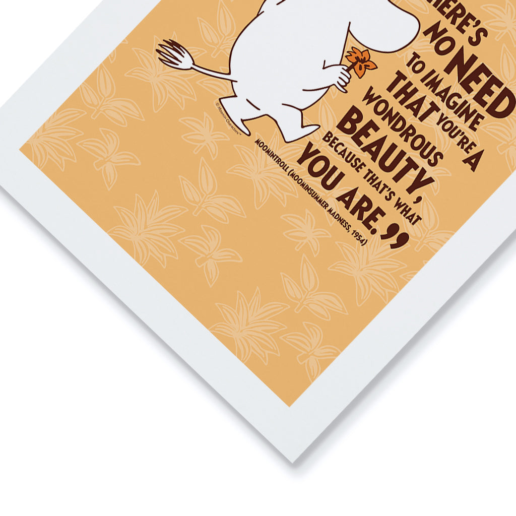 Moomin Beauty Moominsummer Madness Moomintroll Quote Print