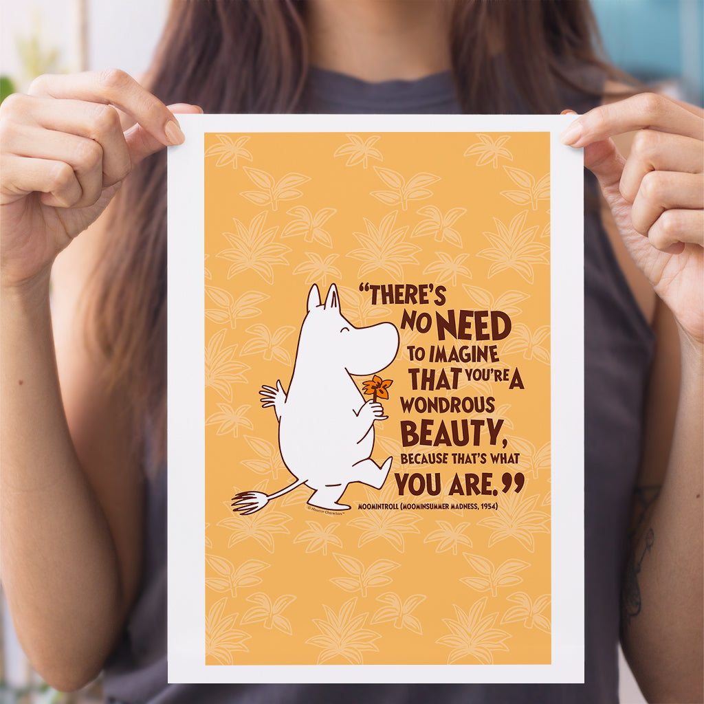 Moomin Beauty Moominsummer Madness Moomintroll Quote Print