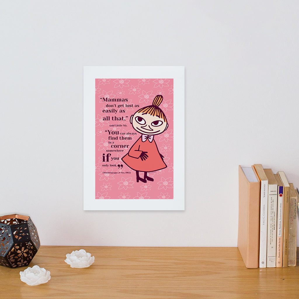 Moomin Mammas Don&#39;t Get Lost Moominpappa At Sea Mymble Quote Print | Moomin Shop US