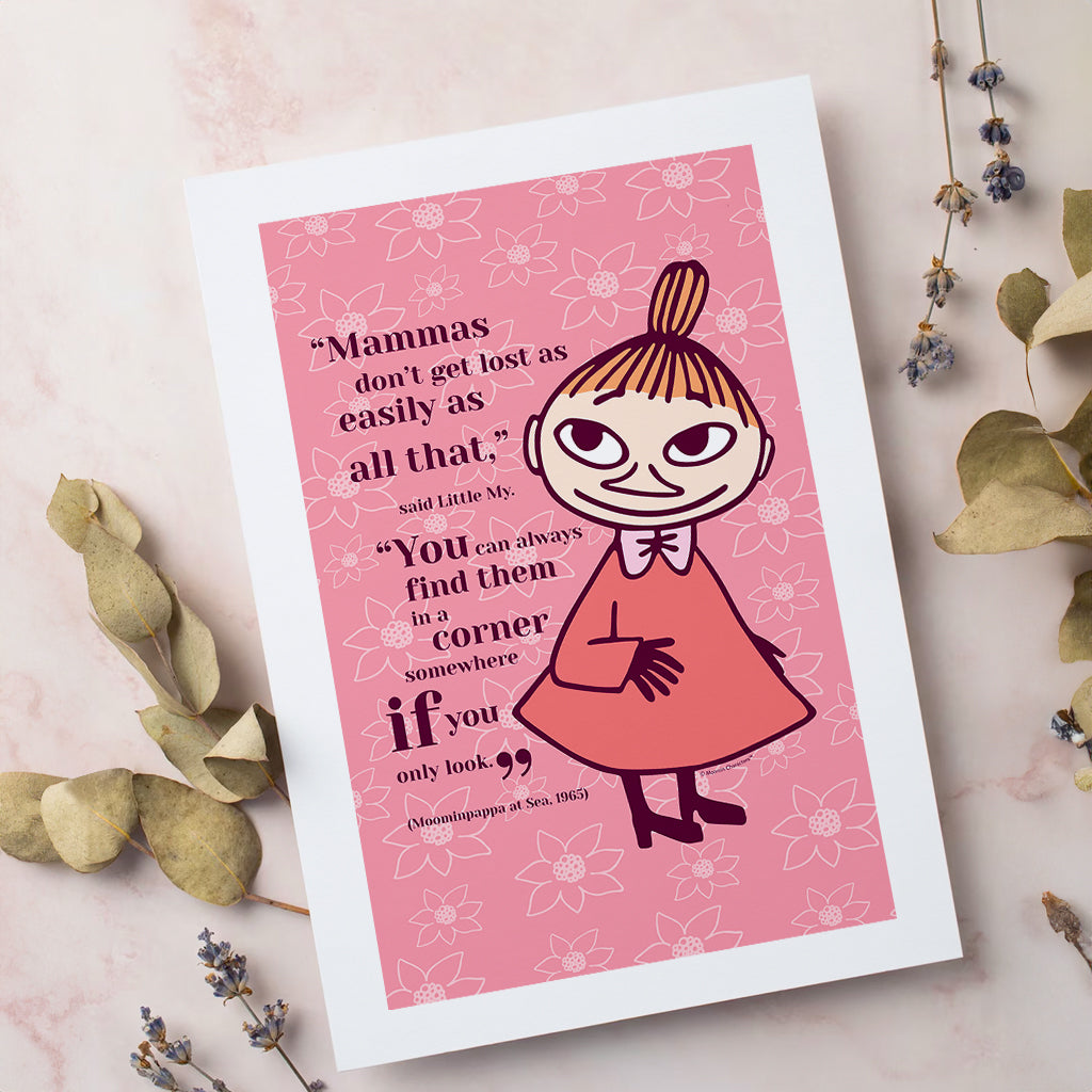 Moomin Mammas Don&#39;t Get Lost Moominpappa At Sea Mymble Quote Print