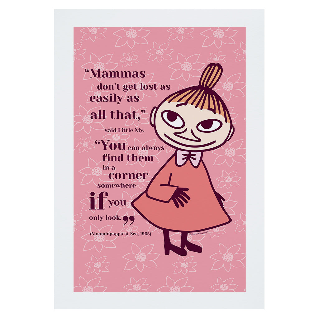 Moomin Mammas Don&#39;t Get Lost Moominpappa At Sea Mymble Quote Print